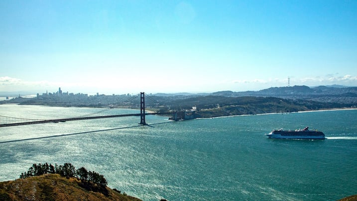 Carnival Miracle sailed into San Francisco